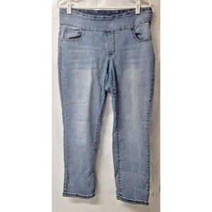 Counterparts Denim Women's Elastic Waist Blue Jeans Size 12